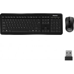 Πληκτρολόγιο Ασύρματο & Ποντίκι Οπτικό Μαύρο Wireless Keyboard & Mouse Black Meetion MT-C4120