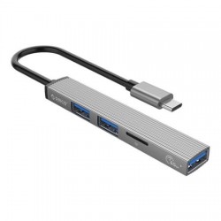 Type USB 3.0 Hub Port 3 Θέσεων & Micro SD Card Reader ORICO-AH-12F-GY-BP Type USB 3.0 Hub Port 3 Θέσεων & Micro SD Card Reader ORICO-AH-12F-GY-BP