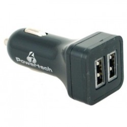 POWERTECH PT-207 Car Phone Charger 2 Χ USB DUAL 5V 3.4A Φορτιστής Αυτοκινήτου PT207