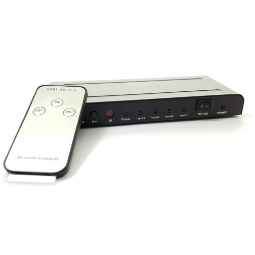 PTH-003 HDMI 1.4 19pin 4 PORT SWITCH ADAPTER M/F MULTIMEDIA FULL HD PIP 4K & REMOTE PTH-003 HDMI 1.4 19pin 4 PORT SWITCH ADAPTER M/F MULTIMEDIA FULL HD PIP 4K & REMOTE