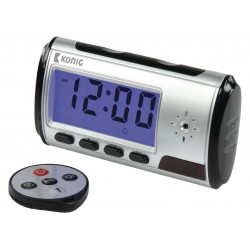 CAMERA/RECORDER MICRO & DIGITAL ALARM CLOCK KONIG SAS-DVRDCD10