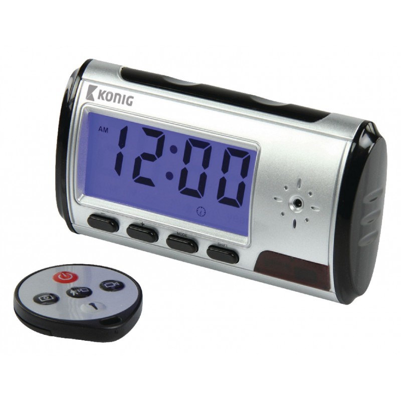 CAMERA/RECORDER MICRO & DIGITAL ALARM CLOCK KONIG SAS-DVRDCD10