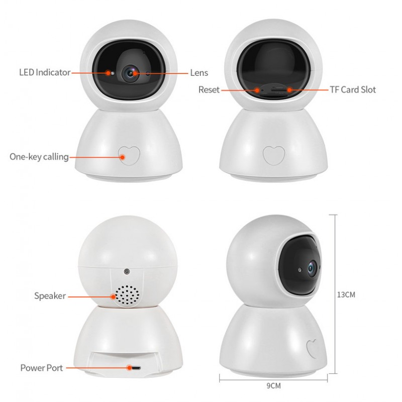 Mini IP Cloud Camera Dome IR 10m Internal 2Mpx 1080p WiFi White Κάμερα Εσωτερικού Χώρου Λευκή Sectec ST-288-2MTY-SB Mini IP Cloud Camera Dome IR 10m Internal 2Mpx 1080p WiFi White Κάμερα Εσωτερικού Χώρου Λευκή Sectec ST-288-2MTY-SB