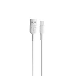 USB A 2.0 Cable Male To Type C 2.1Am White 1m XO NB212 USB A 2.0 Cable Male To Type C 2.1Am White 1m XO NB212