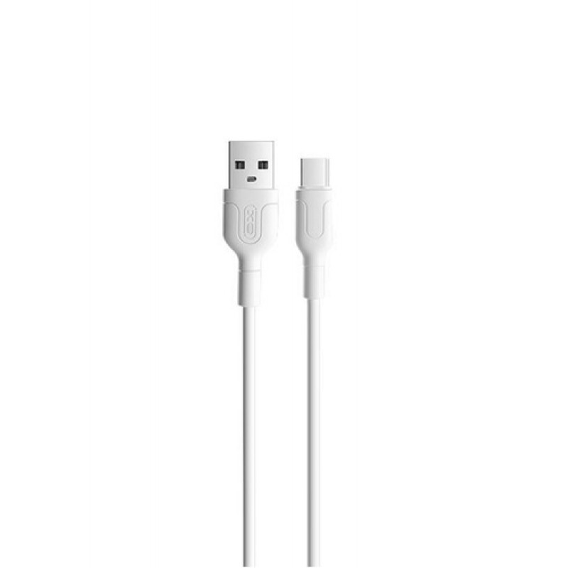 USB A 2.0 Cable Male To Type C 2.1Am White 1m XO NB212
