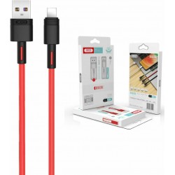 USB 2.0 Cable To Lightning 5A Super Fast Charge Red 1m Καλώδιο Σύνδεσης Κόκκινο XO-NB-Q166 USB 2.0 Cable To Lightning 5A Super Fast Charge Red 1m Καλώδιο Σύνδεσης Κόκκινο XO-NB-Q166