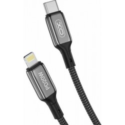 USB 3.0 Type C Cable To Lightning 20W Super Fast Charge Black 1m Καλώδιο Μαύρο XO-NB-Q180A USB 3.0 Type C Cable To Lightning 20W Super Fast Charge Black 1m Καλώδιο Μαύρο XO-NB-Q180A