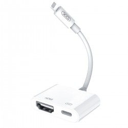 Lightning Adaptor To HDMI 1.4 Adapter Converter White 0.2m Καλώδιο Σύνδεσης Τηλεόρασης Λευκό XOHUB005