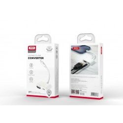 Lightning Adaptor To HDMI 1.4 Adapter Converter White 0.2m Καλώδιο Σύνδεσης Τηλεόρασης Λευκό XOHUB005