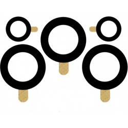 Γυαλί Πίσω Κάμερας Samsung Galaxy A72 4G/A72 5G A725/A726 Back Camera 5 Set Lens Black Γυαλί Πίσω Κάμερας Samsung Galaxy A72 4G/A72 5G A725/A726 Back Camera 5 Set Lens Black