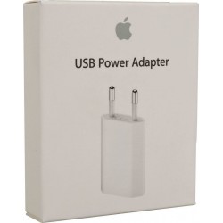 APPLE A1400 MD813ZM/A ORIGINAL POWER PLUG CHARGER AC 1 Χ USB  5V 1A WHITE TRAVEL CHARGING SUPPLY iPHONE RETAIL ΑΥΘΕΝΤΙΚΟ ΤΡΟΦΟΔΟΤΙΚΟ ΠΡΙΖΑΣ 
