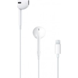 Apple Earpods Lightning MMTN2ZM/A Original Handsfree White iPhone 7 Ακουστικά & Μικρόφωνο Λευκά A1748