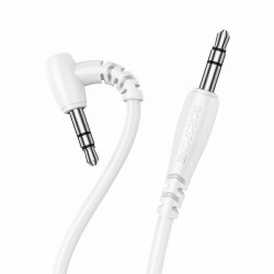 Jack 3.5 Male Corner To Jack 3.5 Male Sound Audio Stereo Cable White 1m Καλώδιο Ήχου Borofone BL10 Jack 3.5 Male Corner To Jack 3.5 Male Sound Audio Stereo Cable White 1m Καλώδιο Ήχου Borofone BL10