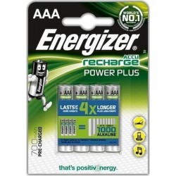 Επαναφορτιζόμενες Μπαταρίες Batteries AAA Rechargeable 4 X 700mah 1.2 V Energizer