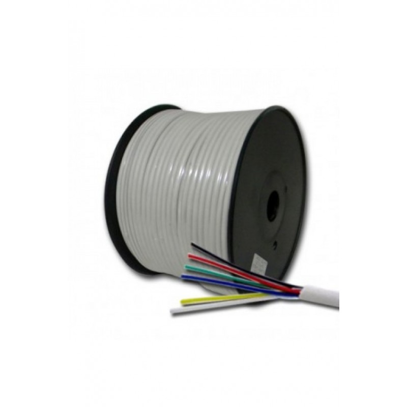 ALARM CABLE WHITE 100m 6 X 0.22 mm ΚΑΛΩΔΙΟ ΣΥΝΑΓΕΡΜΟΥ ΛΕΥΚΟ FTT8-003