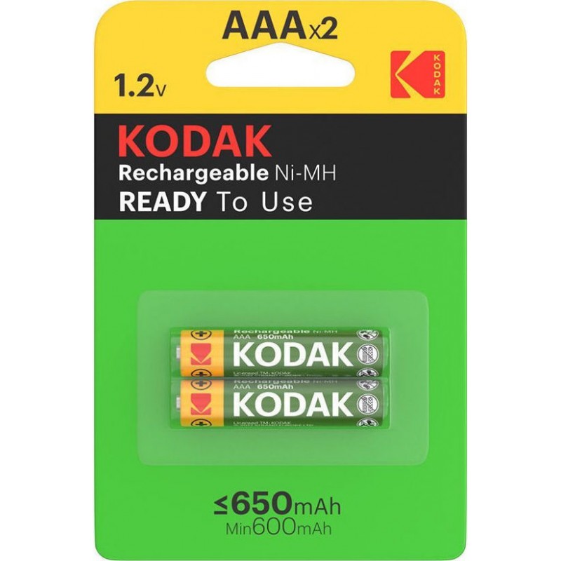 Μπαταρίες Επαναφορτιζόμενες Batteries AAA Rechargeable Ni-Mh 2 X 650mha 1.2 V R03 Kodak MN2400 Μπαταρίες Επαναφορτιζόμενες Batteries AAA Rechargeable Ni-Mh 2 X 650mha 1.2 V R03 Kodak MN2400