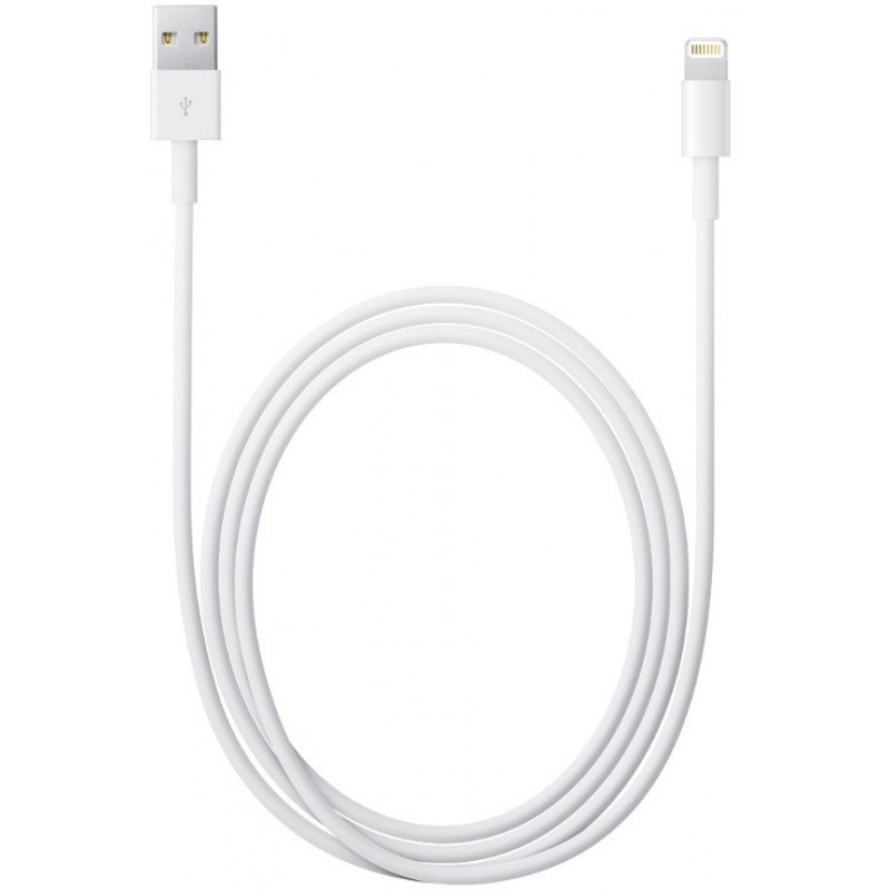 APPLE MD819ZM ORIGINAL USB 2.0 LIGHTNING CABLE CHARGER-DATA WHITE 2m iPHONE 5/5s/5c/6/6plus & iPAD4/5/air/mini -BULK- APPLE MD819ZM ORIGINAL USB 2.0 LIGHTNING CABLE CHARGER-DATA WHITE 2m iPHONE 5/5s/5c/6/6plus & iPAD4/5/air/mini -BULK-