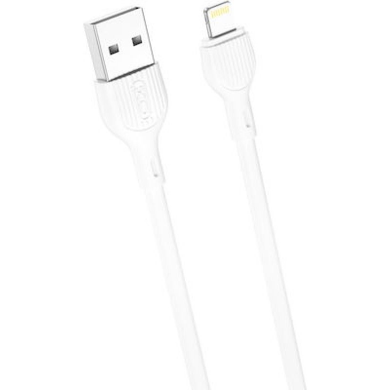 USB A 2.0 Cable Male To Lightning White 2m XO NB200