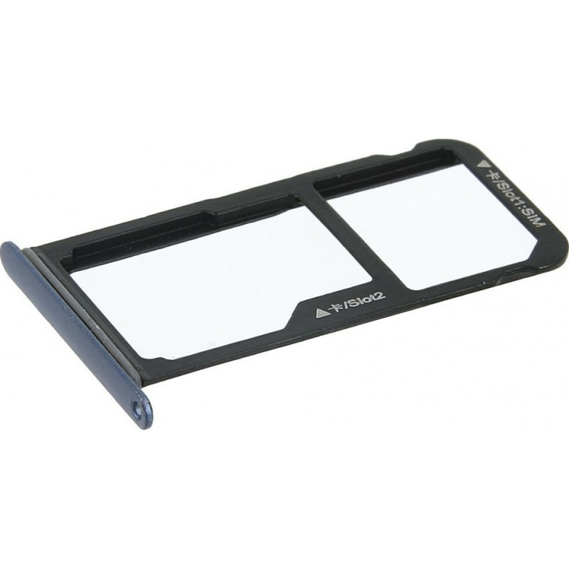 Βάση Κάρτας Διπλή Μπλε Huawei P10 Lite Sim Tray Blue