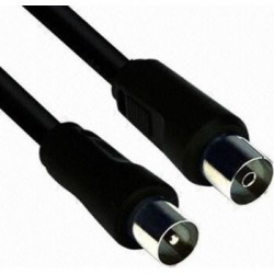 Καλώδιο Κεραίας Ομοαξωνικό Μαύρο Antenna TV Coaxial RF Cable M/F Black 5m CAB-V006 FTT2-011