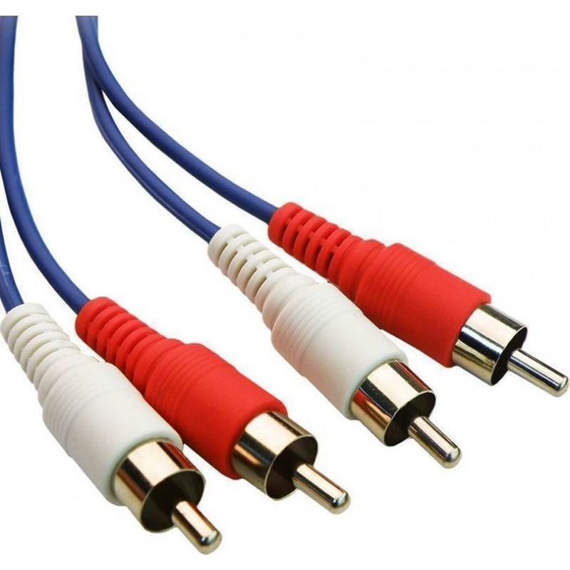 RCA 2 X Male To 2 X RCA Male Audio Sound Cable 3m Καλώδιο Ήχου CAB-R002 GM-CCA-2R2R-3M