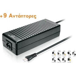 POWERTECH PT-373 CHARGER NOTEBOOK 120 WATT UNIVERSAL NOTEBOOK ADAPTER & 9 TIPS ΤΡΟΦΟΔΟΤΙΚΟ ΦΟΡΗΤΩΝ ΥΠΟΛΟΓΙΣΤΩΝ