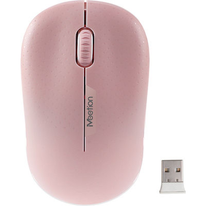 Mouse Wireless 2.4G Optical USB Pink 1600dpi Meetion R545 Ποντίκι Οπτικό Ασύρματο