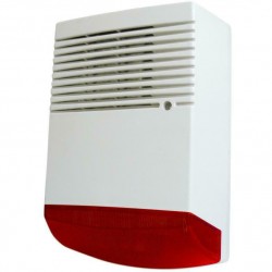 Outdoor White Siren Red Optical Signaling Aria 118db Σειρήνα Εξωτερική Outdoor White Siren Red Optical Signaling Aria 118db Σειρήνα Εξωτερική