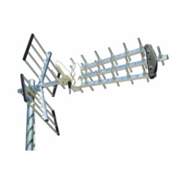 Mistral Antenna Triple Maxi Digital Outdoor UHF/VHF DVB-T TV 5G LTE 15dBi Κεραία Εξωτερική Τηλεόρασης 1300