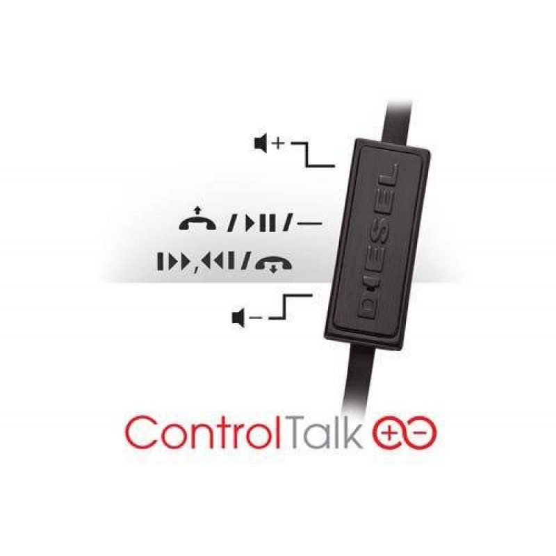 EARPHONES 3,5 STEREO DIESEL MONSTER IN EAR NOISE DIVISION BLACK 129556-00 (PC)