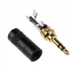 Τελικό Βύσμα Ήχου Στέρεο Αρσενικό Επίχρυσο Jack 3.5mm Stereo Male Plug Gold Adaptor NYS231BG