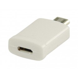 ADAPTER MHL USB 11 PIN MICRO B MALE/FEMALE WHITE ADAPTOR VALUELINE VLMP39020W