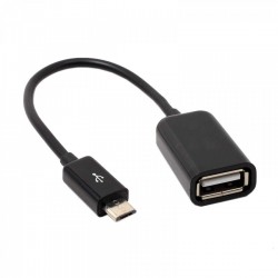 USB A 2.0 FEMALE TO MICRO USB B MALE CABLE 0.2m BLACK CAB-021 U093 USB A 2.0 FEMALE TO MICRO USB B MALE CABLE 0.2m BLACK CAB-021 U093