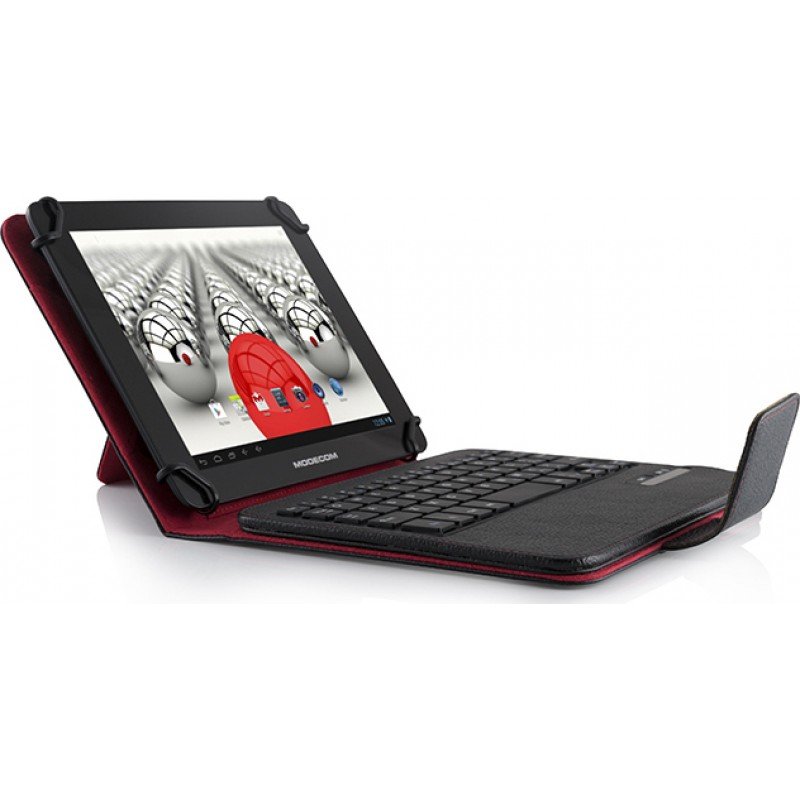 MODECOM MC-TKC08 KEYBOARD ENGLISH & CARRY CASE BLACK TABLET 7-8 ΠΛΗΚΤΡΟΛΟΓΙΟ ΒΑΣΗ ΔΕΡΜΑΤΙΝΗ ΘΗΚΗ