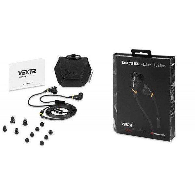 EARPHONES 3,5 STEREO DIESEL MONSTER IN EAR NOISE DIVISION BLACK 129556-00 (PC)