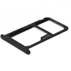 Βάση Κάρτας Διπλή Huawei P8 Lite 2017 Μαύρη Sim Tray Black