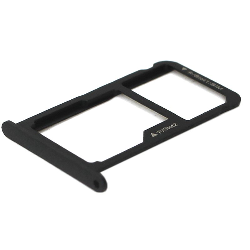 Βάση Κάρτας Διπλή Huawei P8 Lite 2017 Μαύρη Sim Tray Black
