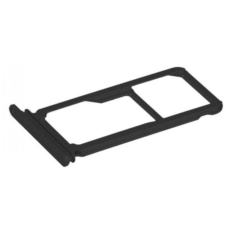 Βάση Κάρτας Διπλή Μαύρη Huawei P10/P10 Plus Sim Tray Black
