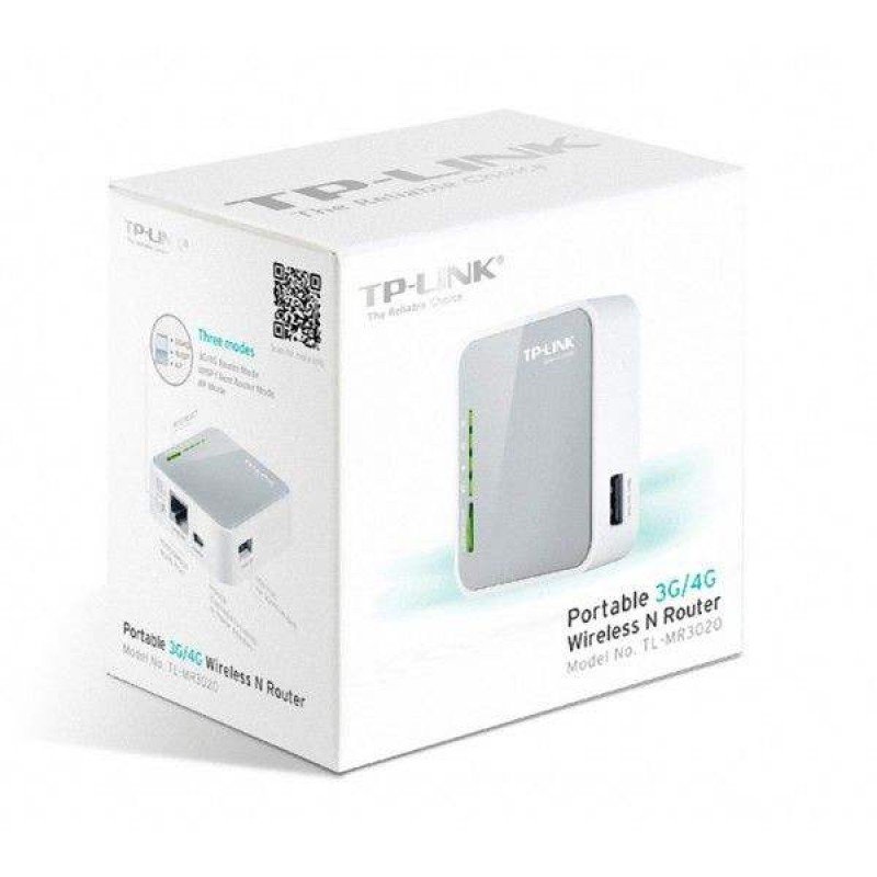 WIRELESS PORTABLE 150Mbps N USB 3G/4G ROUTER TP-LINK TL-MR3020 V2.4 WIRELESS PORTABLE 150Mbps N USB 3G/4G ROUTER TP-LINK TL-MR3020 V2.4