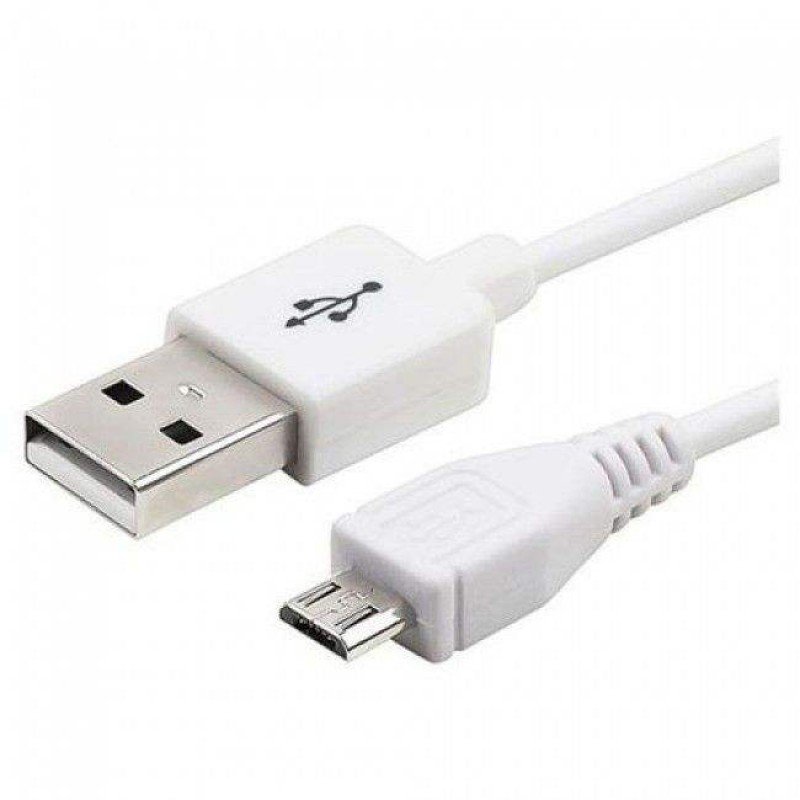 USB 2.0 CABLE MALE TO USB MALE MICRO B 1m WHITE OMEGA OUCWH
