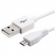 USB 2.0 CABLE MALE TO USB MALE MICRO B 1m WHITE OMEGA OUCWH