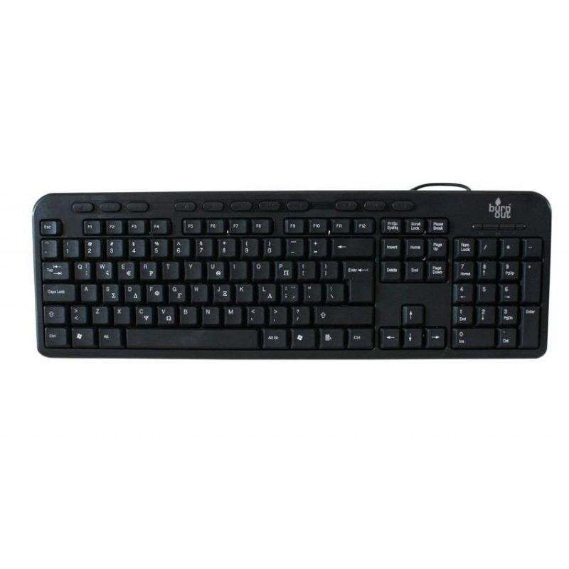 POWERTECH BO-069 ΠΛΗΚΤΡΟΛΟΓΙΟ ΕΝΣΥΡΜΑΤΟ ΑΔΙΑΒΡΟΧΟ MULTIMEDIA KEYBOARD WATERPROOF USB/BLACK/GR POWER TECH BO069 USB/BLACK/GR